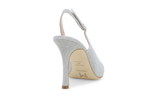 Melluso female Décolleté Tessuto D188-246084 Argento